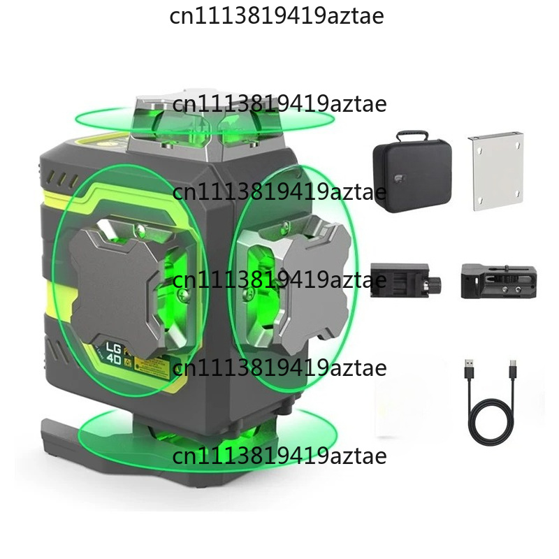 Laser Level 4D 16 Line Green - 16라인 레이저 레벨 360 자동 수평