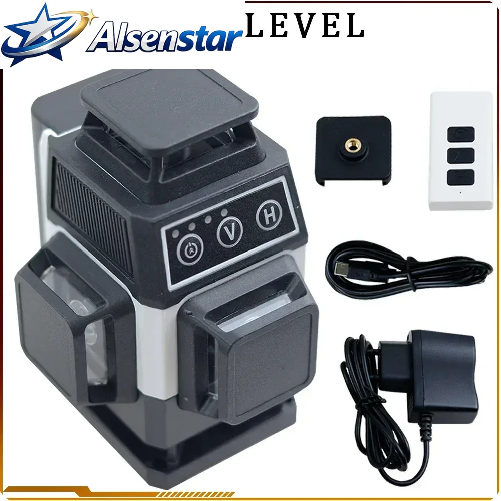 Laser Level 4D 16 Line Green - 16라인 레이저 레벨, 4D 자동 수평