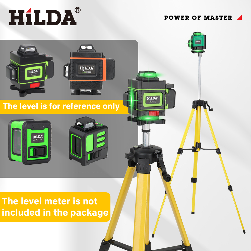 Laser Level Tripod Stand 1.5M - HILDA 레이저 레벨 삼각대 5/8인치 인터페이스