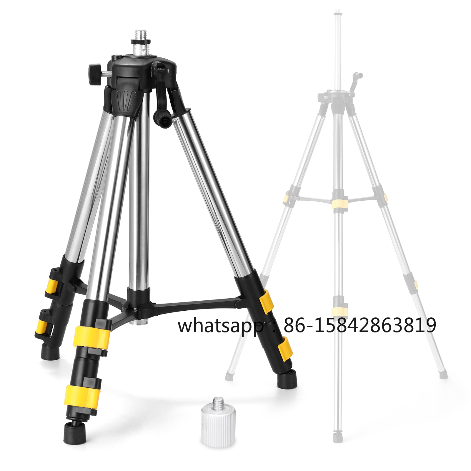 Laser Level Tripod Stand 1.5M - 0.45M/1.2M/1.5M 스테인레스 스틸 연장 바 삼각대