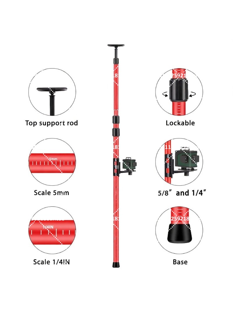 Laser Level Tripod Stand 1.5M - 조정 가능한 3라인 레이저 레벨 삼각대,