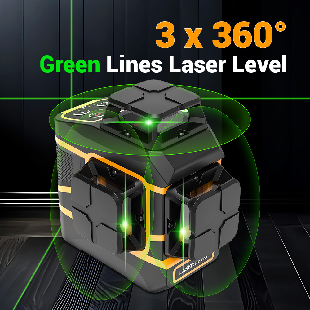 Laser Level 3D Cross Line Self Leveling - 레이저 레벨 3x360 ° 셀프 레벨링