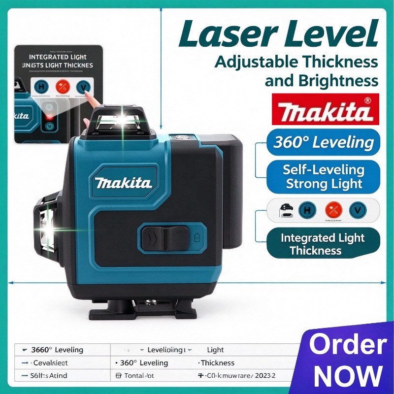 Laser Level 4D 16 Line Green - 마키타 360 ° 수평/수직 선, 3D-4D