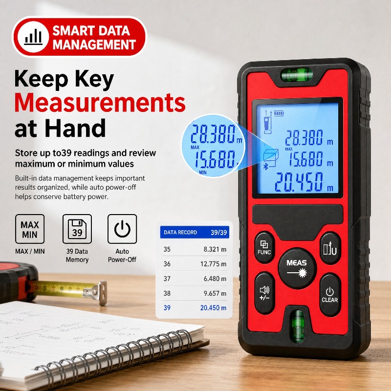 Laser Level Rechargeable Usb - 120m 레이저 거리 측정기, USB-C 충전식,
