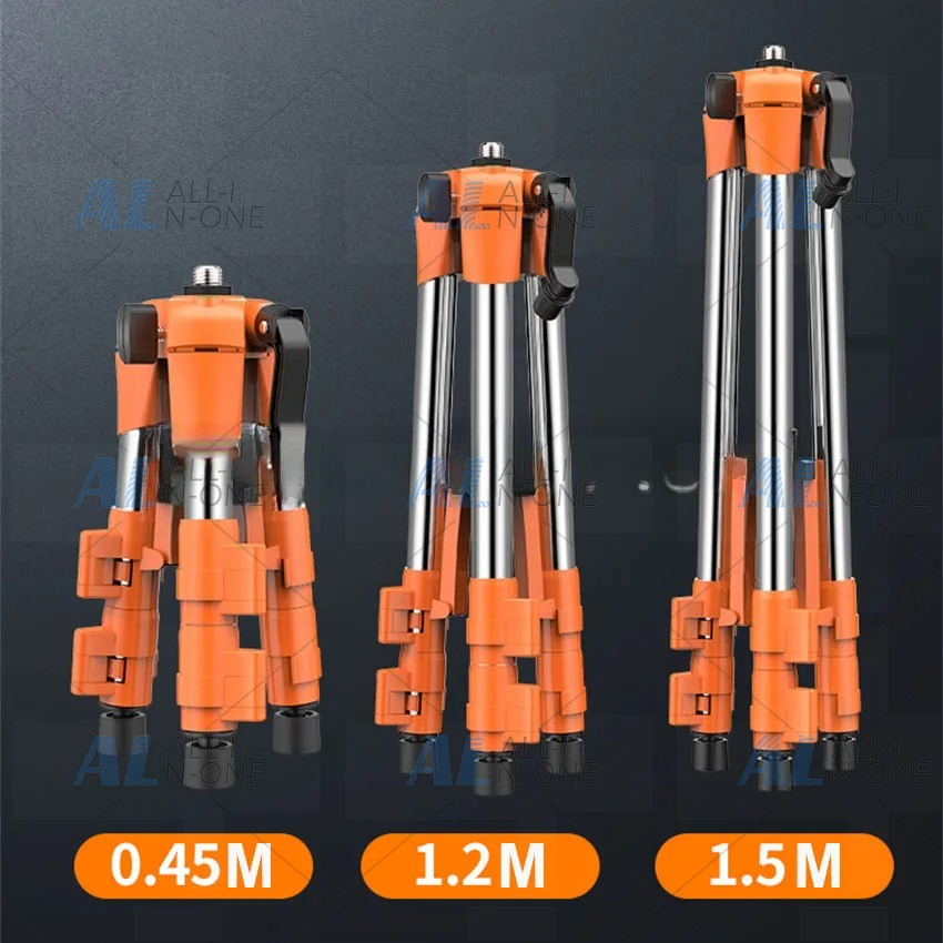 Laser Level Tripod Stand 1.5M - 범용 조절식 스테인리스 스틸 삼각대 스탠드
