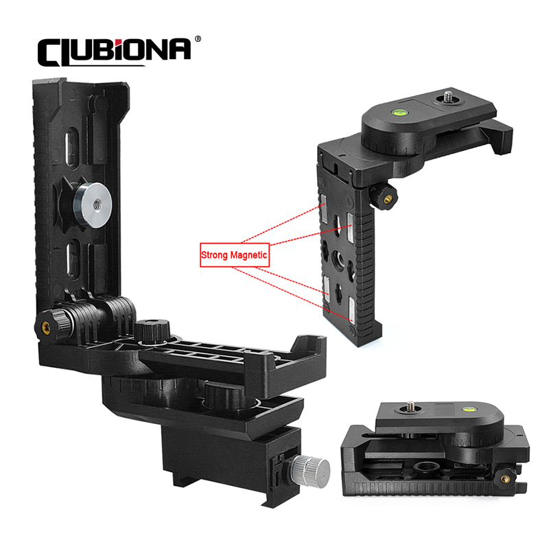 Line Laser Level Magnetic Bracket - 벽걸이형 360도 회전 자석 브래킷 1/4인치
