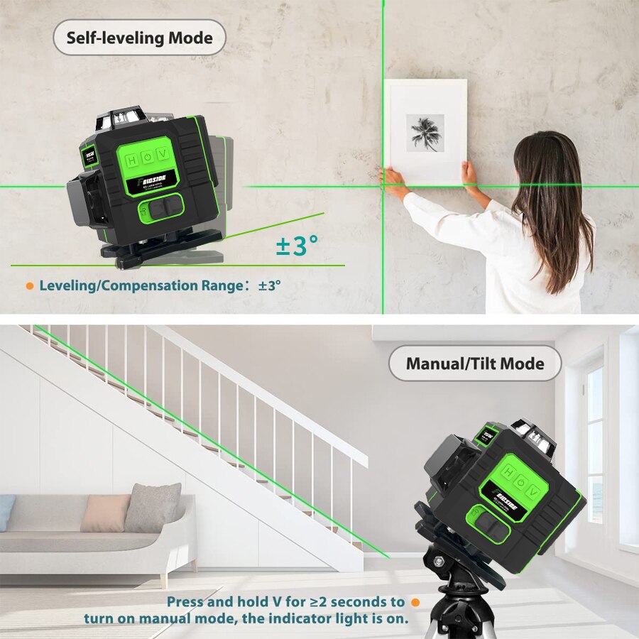 FEIDSIDE 16/12라인 그린 레이저 레벨 360 - Green Beam Laser Level 12 Line 리뷰 및 가격