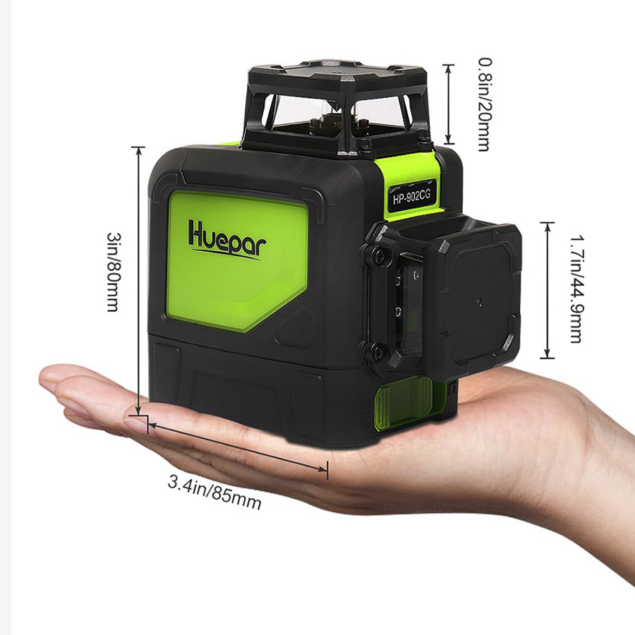 휴파 902CG 360도 자동 수평 조절 3D 레이저  - Green Beam Laser Level 12 Line 리뷰 및 가격