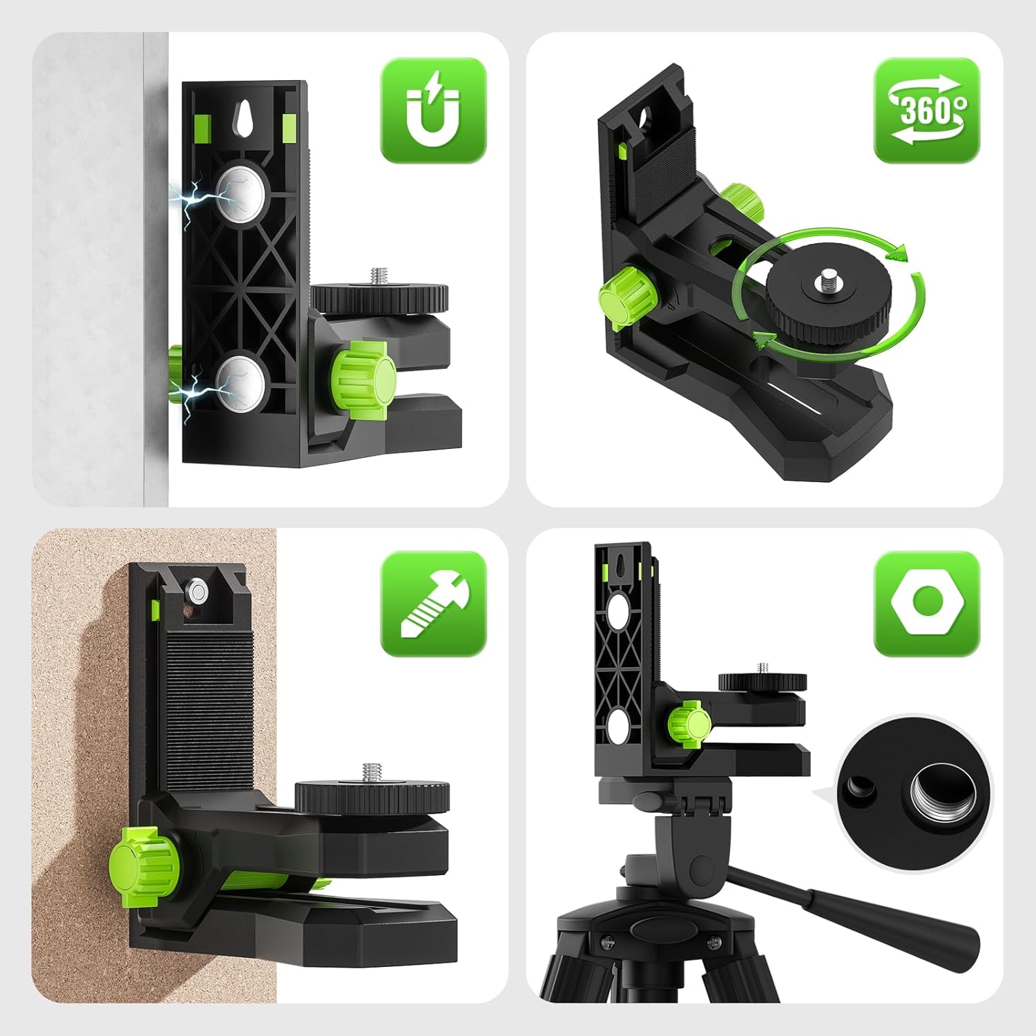 Huepar PV12 라인 및 포인트 레이저 레벨용 미 - Line Laser Level Magnetic Bracket 리뷰 및 가격