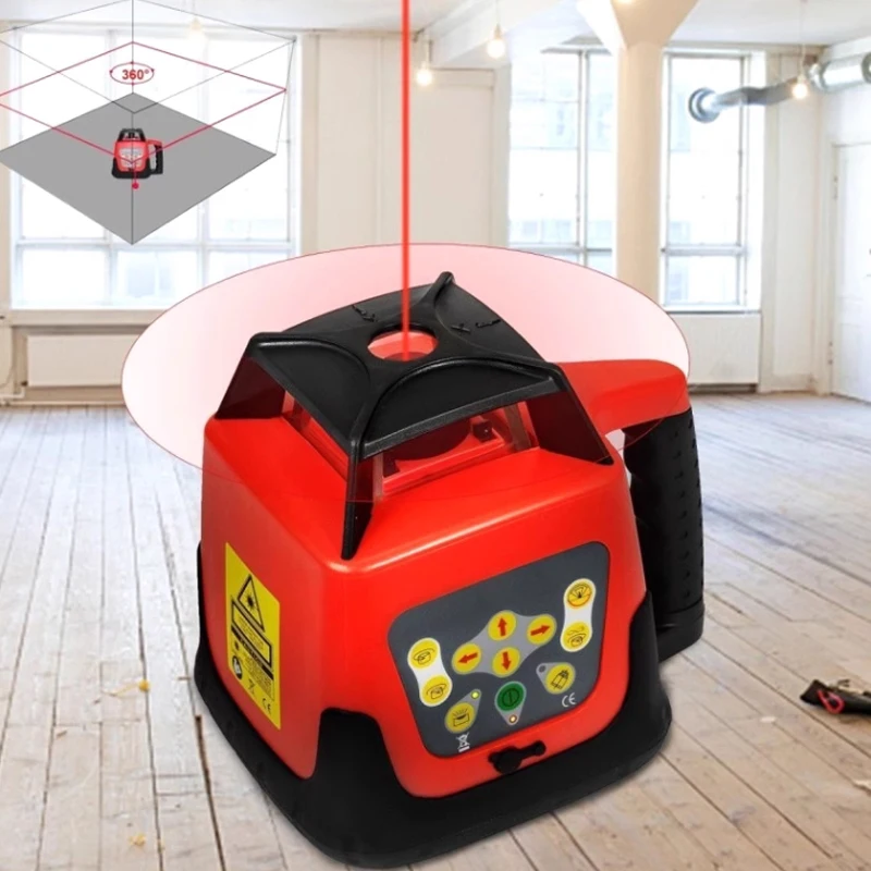 360 °   레드 로터리 레이저 레벨, 자동 수평 조 - Rotary Laser Level 500M Range 리뷰 및 가격