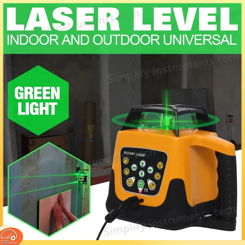 녹색 빔 회전 레이저 레벨 360도 자동 수평 조절 회 - Rotary Laser Level 500M Range 리뷰 및 가격