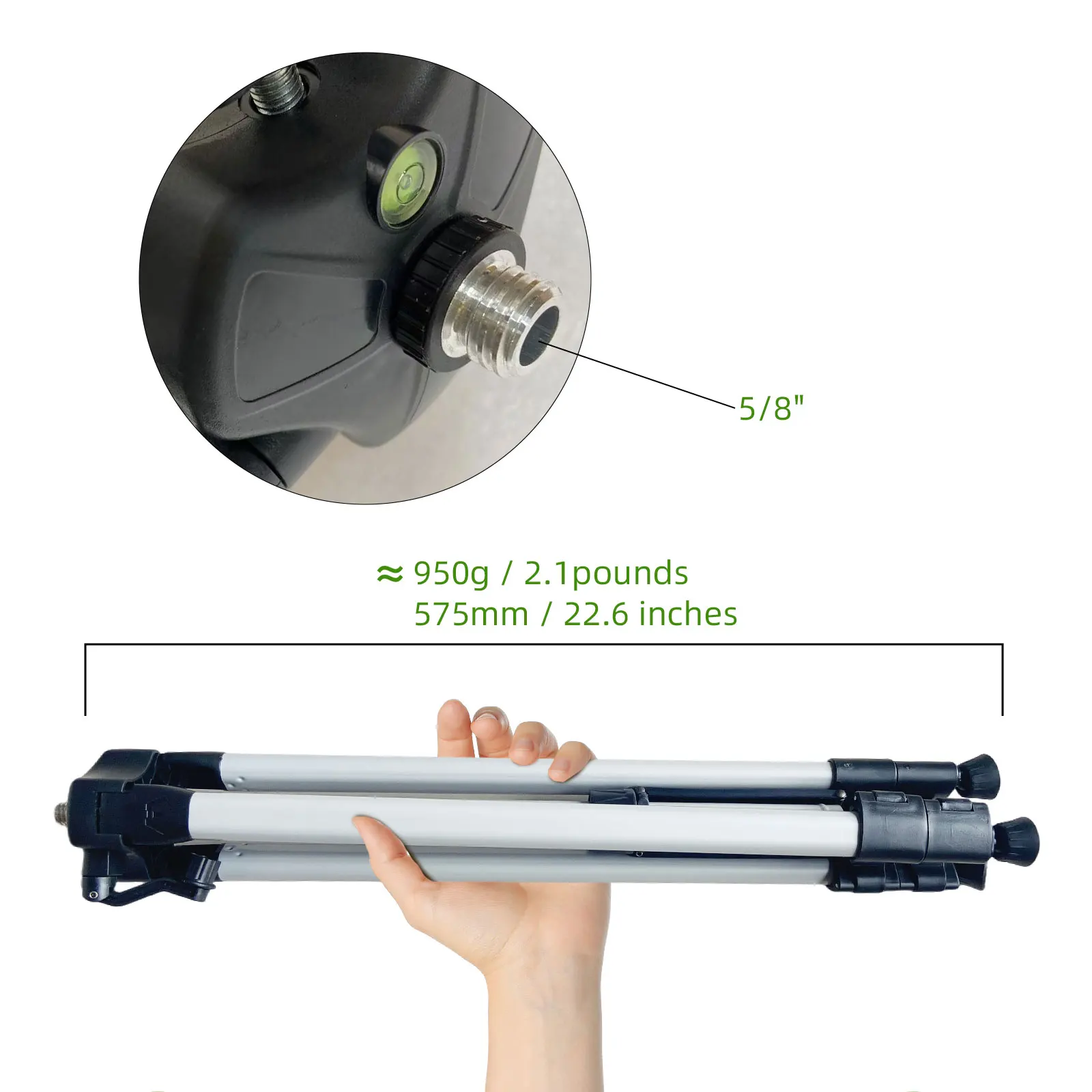 클루비오나 950g 2파운드 순중량 1.5m/60인치  - Laser Level Tripod Stand 1.5M 리뷰 및 가격