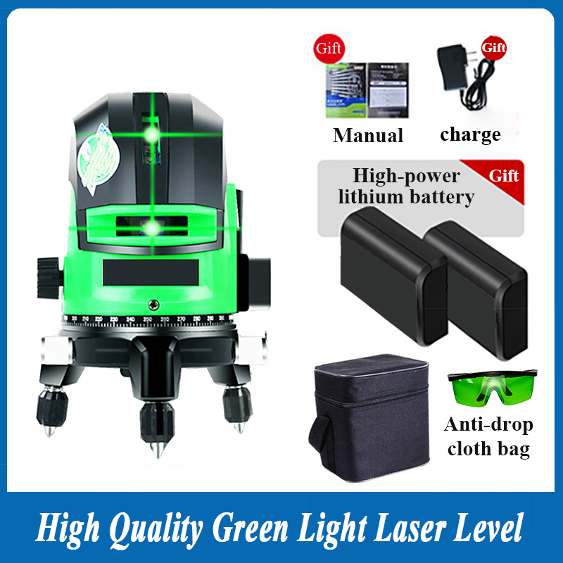 높은 정밀 4D 강한 라이트 녹색 레이저 레벨 360  - Laser Level 3D Cross Line Self Leveling 리뷰 및 가격