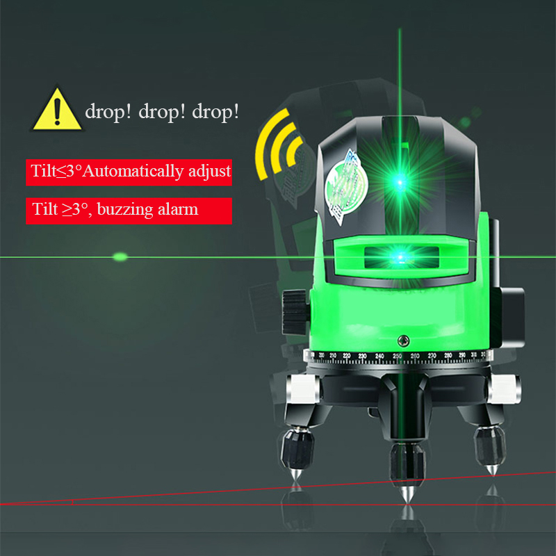 높은 정밀 4D 강한 라이트 녹색 레이저 레벨 360  - Laser Level 3D Cross Line Self Leveling 리뷰 및 가격