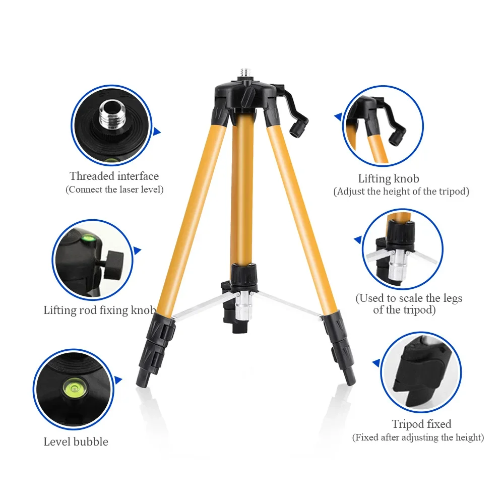 1.2/1.5M 레이저 레벨 삼각대 조절 가능한 높이  - Laser Level Tripod Stand 1.5M 리뷰 및 가격