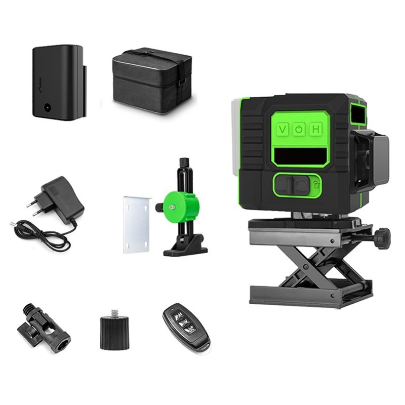 KYCOR-초고휘도 12라인 녹색 레이저 레벨 360  - Laser Level Outdoor Bright Green 리뷰 및 가격