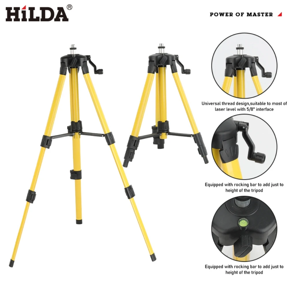 HILDA 레이저 레벨 삼각대 5/8인치 인터페이스 스 - Laser Level Tripod Stand 1.5M 리뷰 및 가격