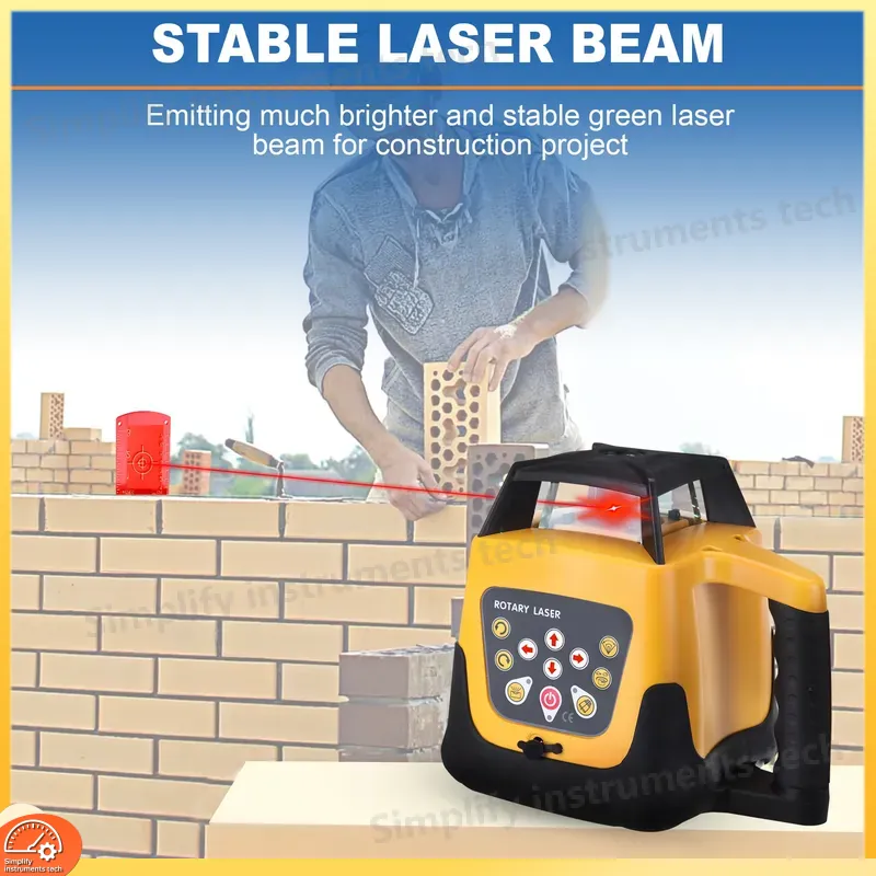 360도 회전식 자체 수평 조절 레이저 레벨 수평 수직 - Rotary Laser Level 500M Range 리뷰 및 가격