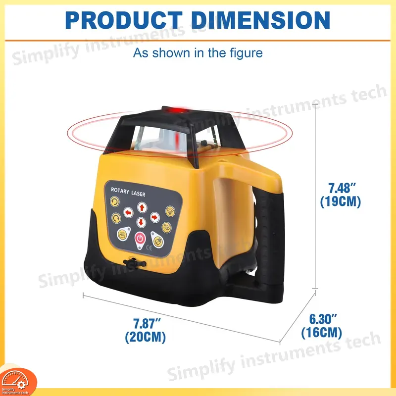 360도 회전식 자체 수평 조절 레이저 레벨 수평 수직 - Rotary Laser Level 500M Range 리뷰 및 가격