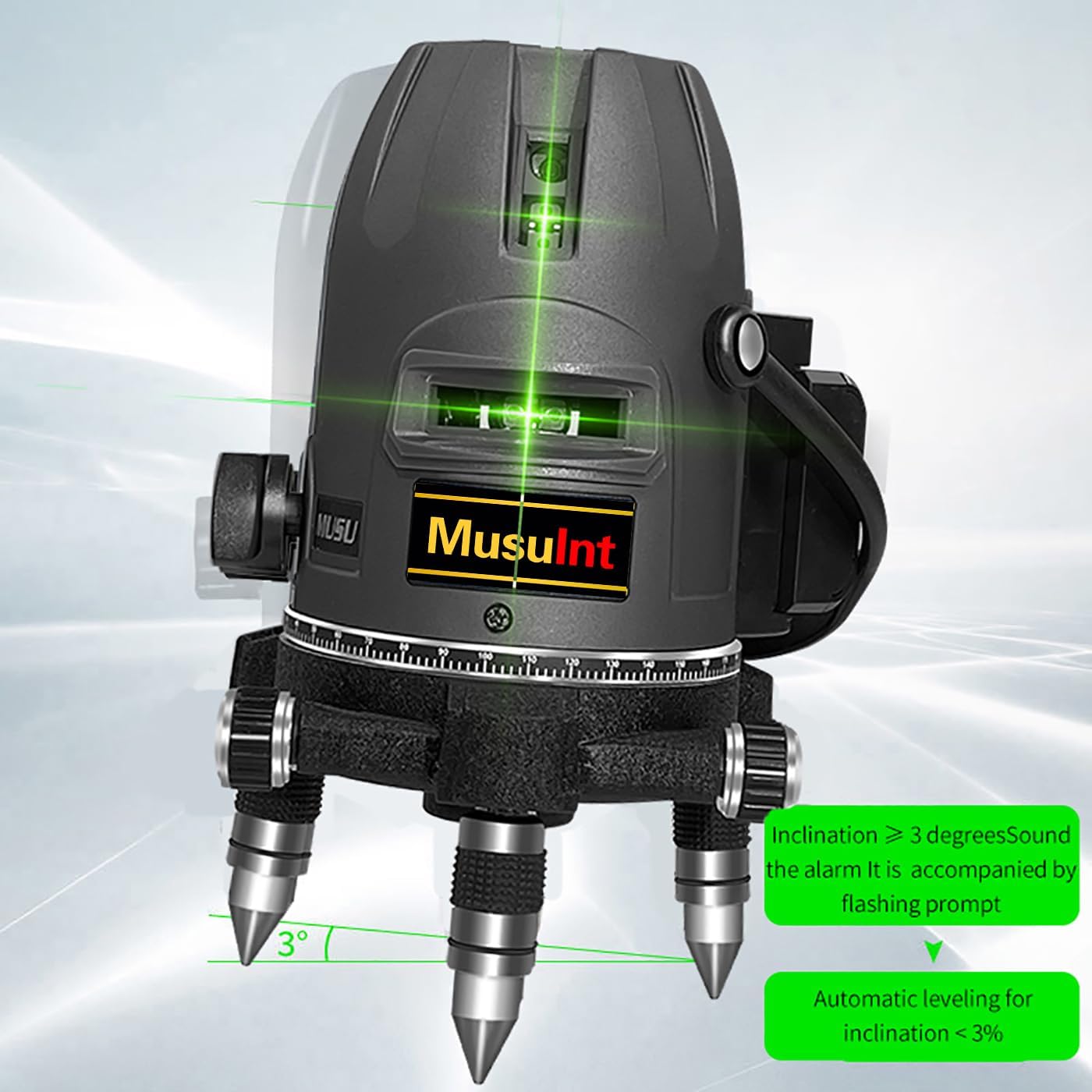 (야외용 초고휘도) 5라인 레이저 레벨 360도 자동  - Laser Level Outdoor Bright Green 리뷰 및 가격