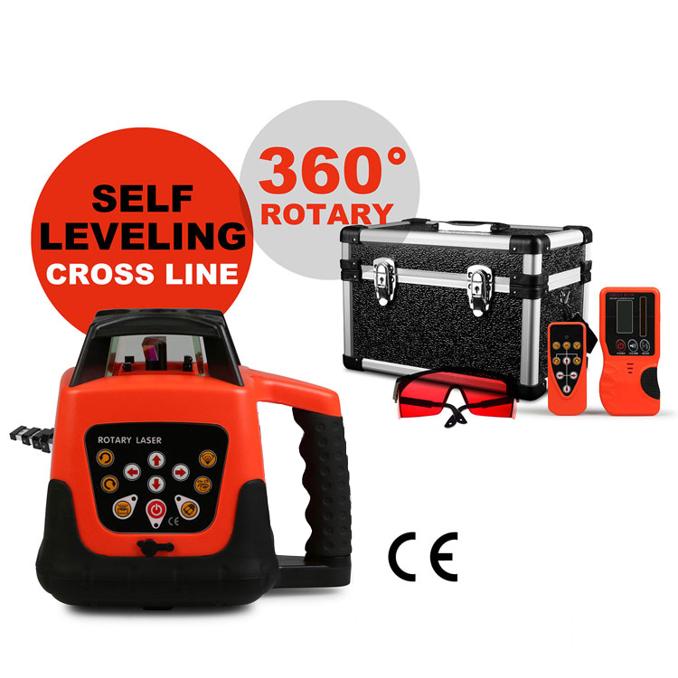 고정밀 자동 전자식 수평 조절 기능이 있는 360도 회 - Rotary Laser Level 500M Range 리뷰 및 가격