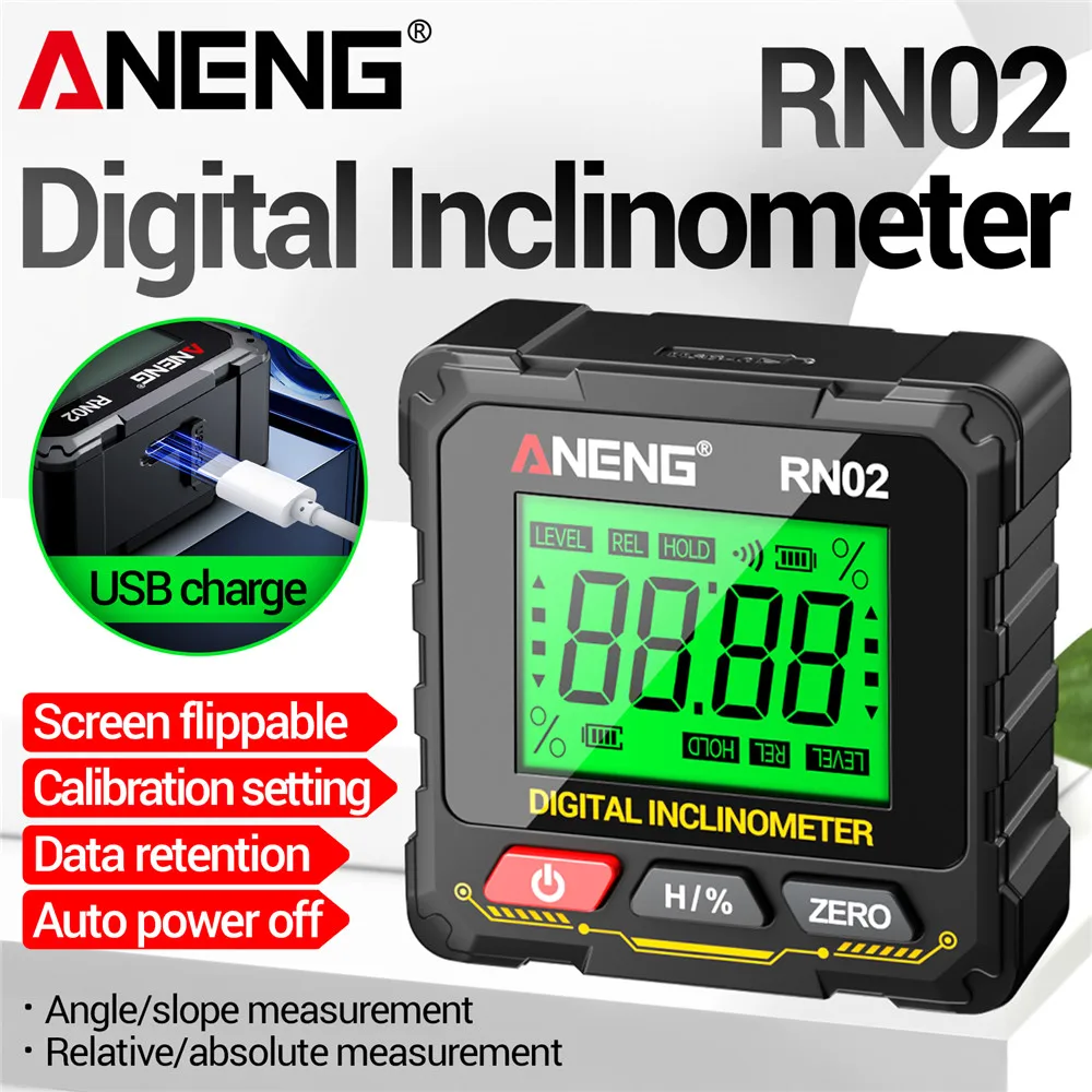 자기식 디지털 각도 측정기 USB 충전식 ANENG R - Laser Level Rechargeable Usb 리뷰 및 가격