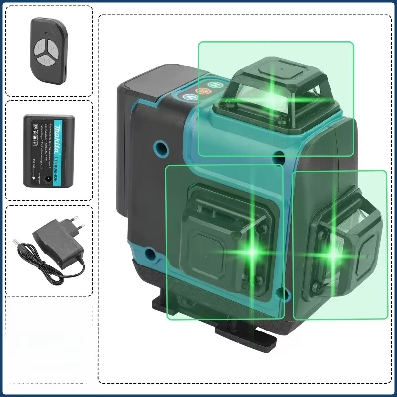 마키타 360 °   수평/수직 선, 3D-4D 16선 - Laser Level 4D 16 Line Green 리뷰 및 가격