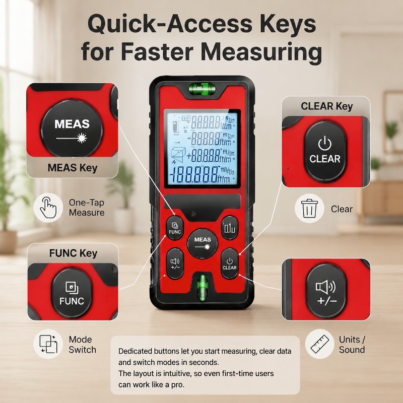 120m 레이저 거리 측정기, USB-C 충전식, 백라 - Laser Level Rechargeable Usb 리뷰 및 가격