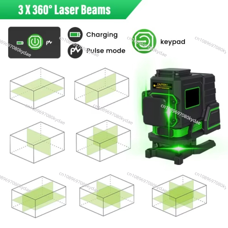레이저 레벨용 삼각대 미니 그린 크로스 12라인 자동  - Laser Level 3D Cross Line Self Leveling 리뷰 및 가격